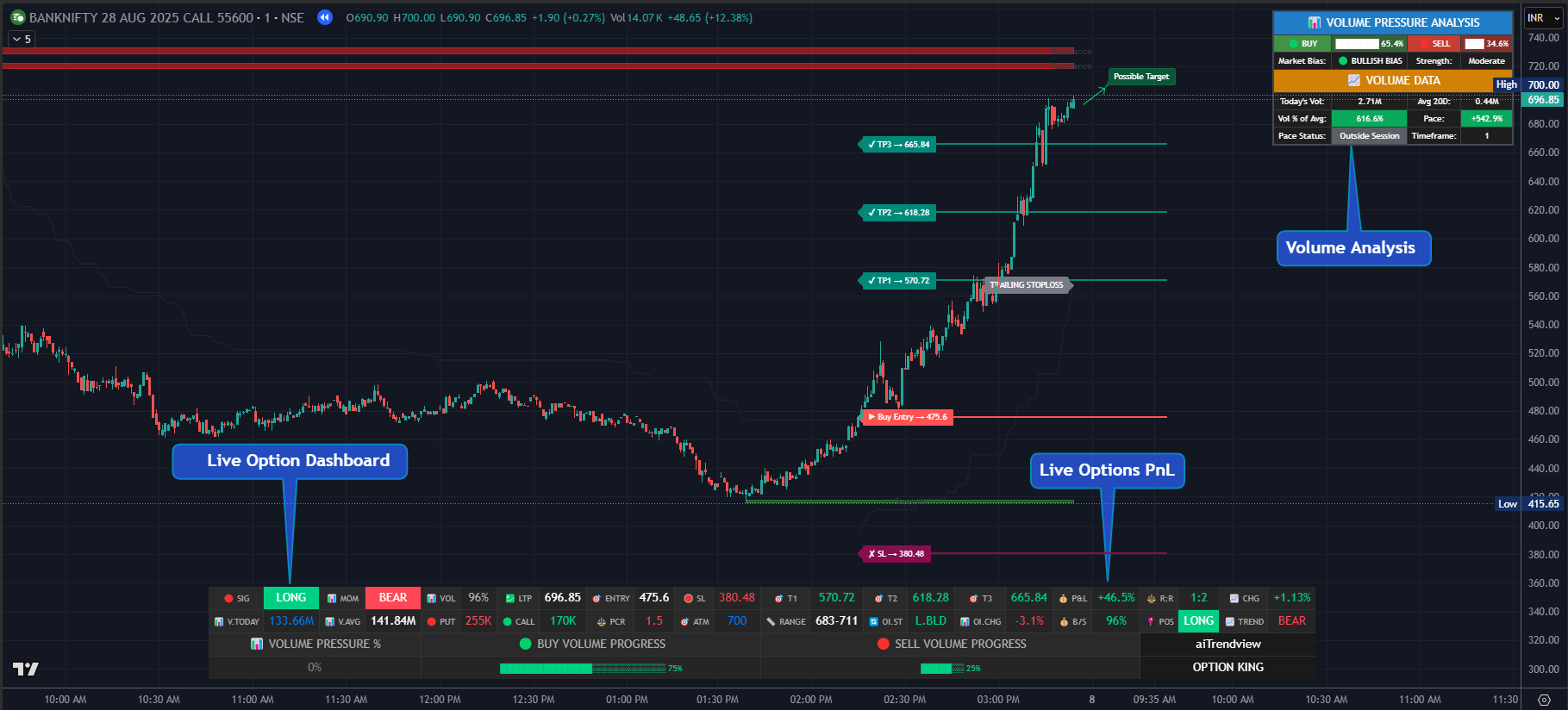 OPTION KING AI CHARTING SYSTEM LIFE TIME ACCESS
